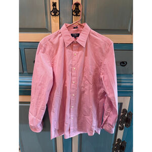 Men's J.Crew Pink & White Gingham Dress Shirt M